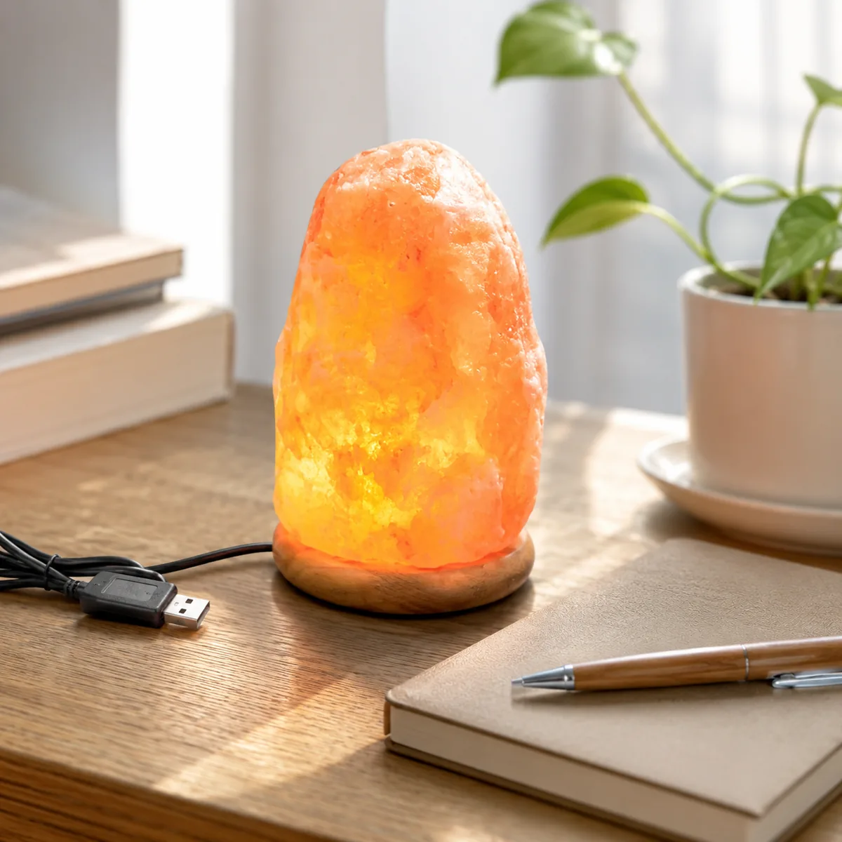 USB Himalayan Salt Lamp – Natural, Pink - MINI-311