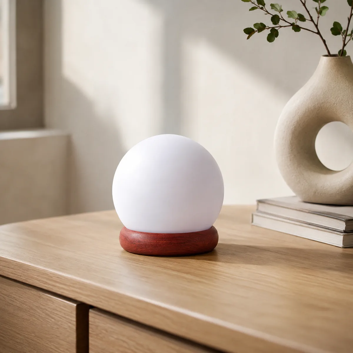 USB Himalayan Salt Lamp – Ball, White