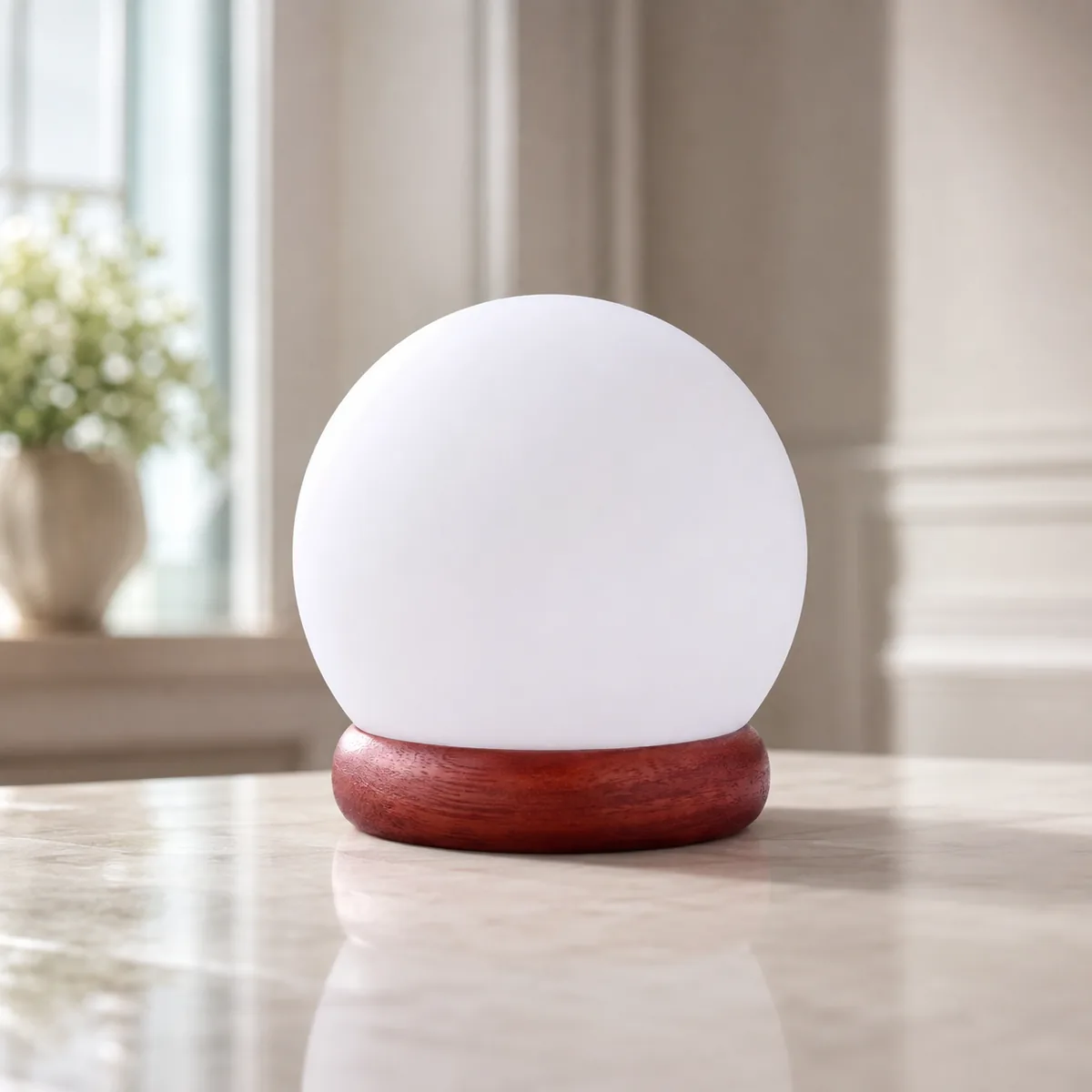 USB Himalayan Salt Lamp – Ball, White - View 4