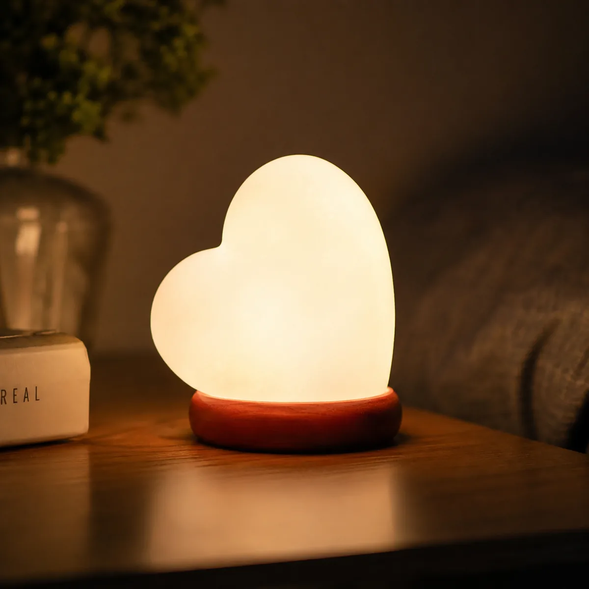 USB Himalayan Salt Lamp – Heart, White - View 5