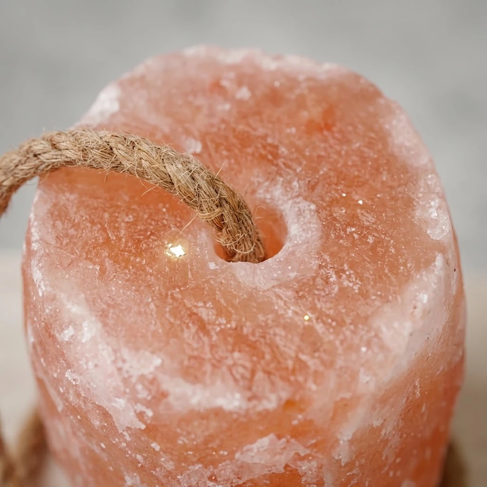 Animal Salt Lick – Natural (With Hanging Rope) - Lifestyle View