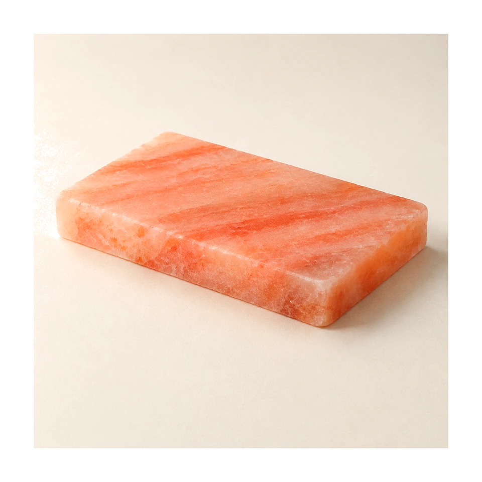 Himalayan Salt Cooking Plate – Rectangle Slab (8"×4"×1.5") - PMCP-2353