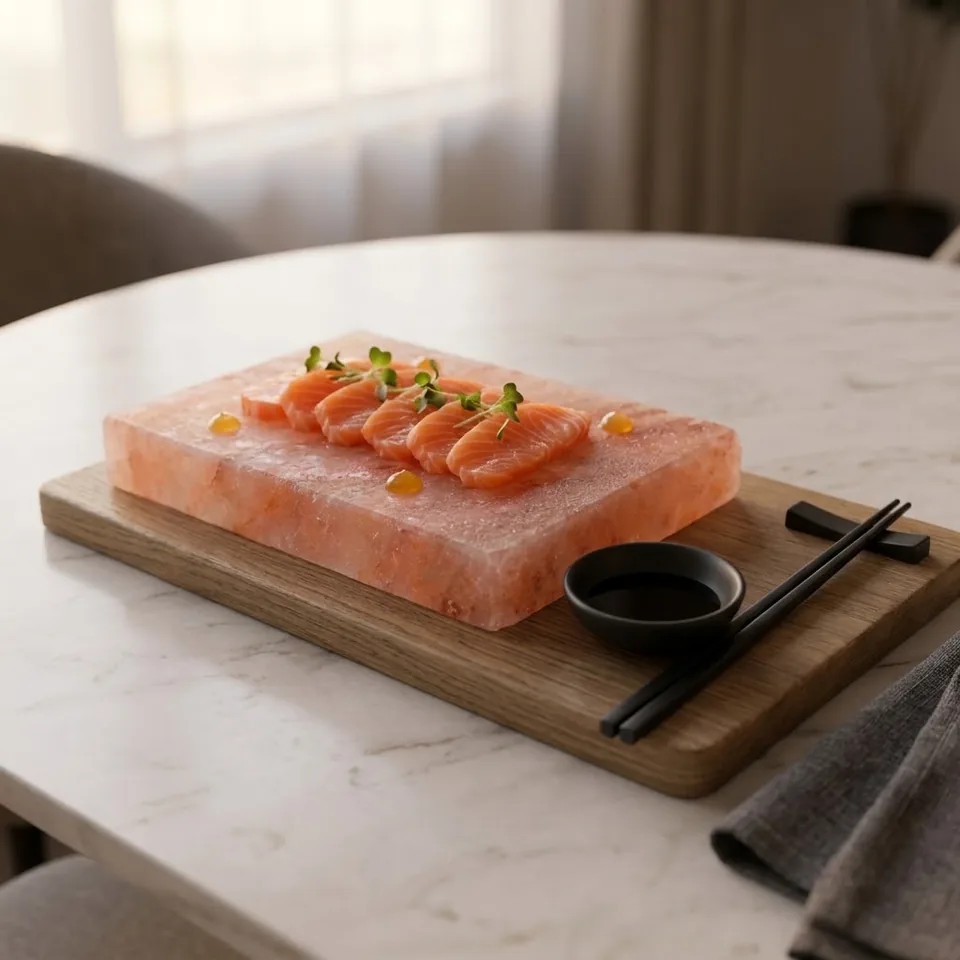 Himalayan Salt Cooking Plate – Rectangle Slab (8"×4"×1.5") - View 3