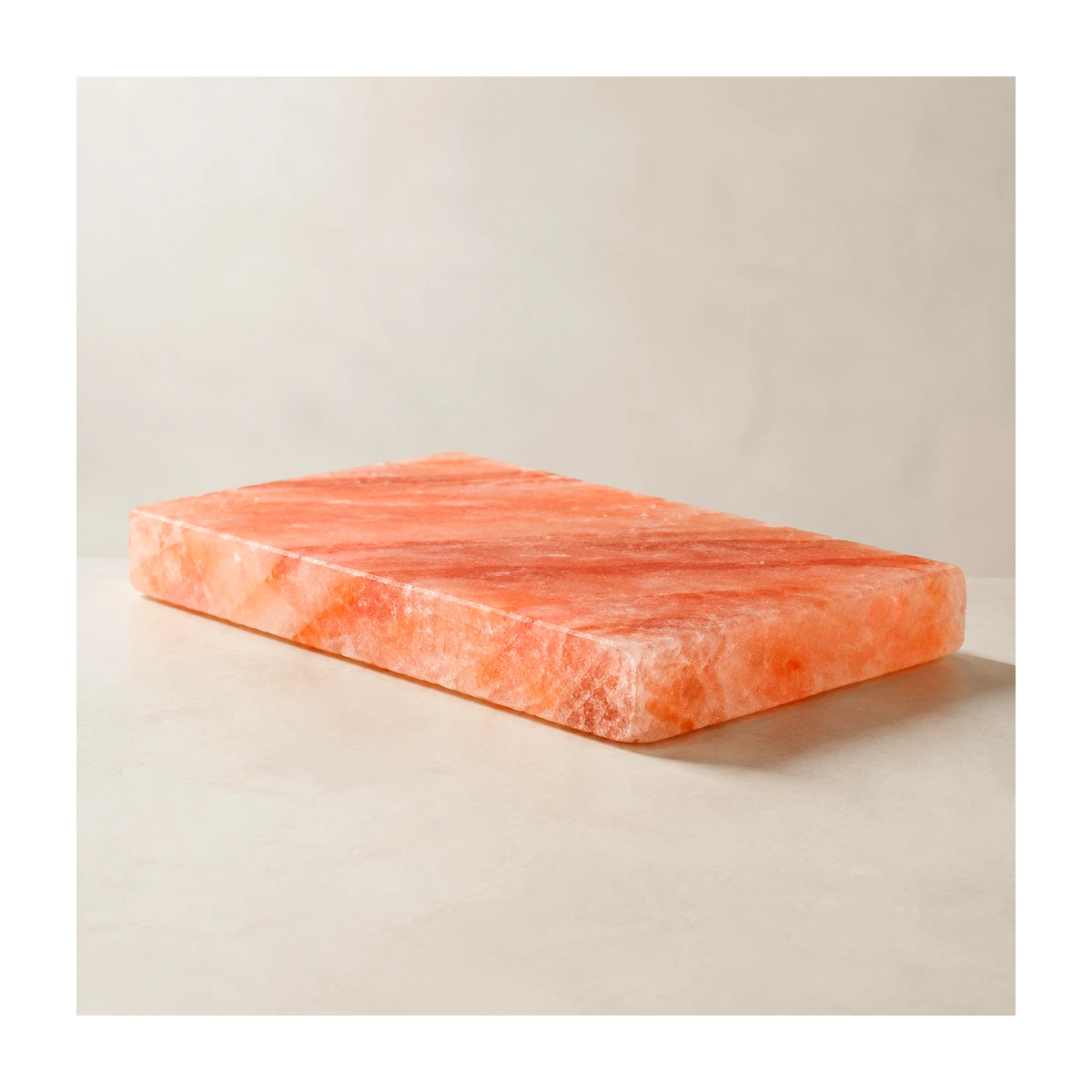 Himalayan Salt Cooking Plate – Rectangle Slab (8"×4"×2") - Lifestyle View