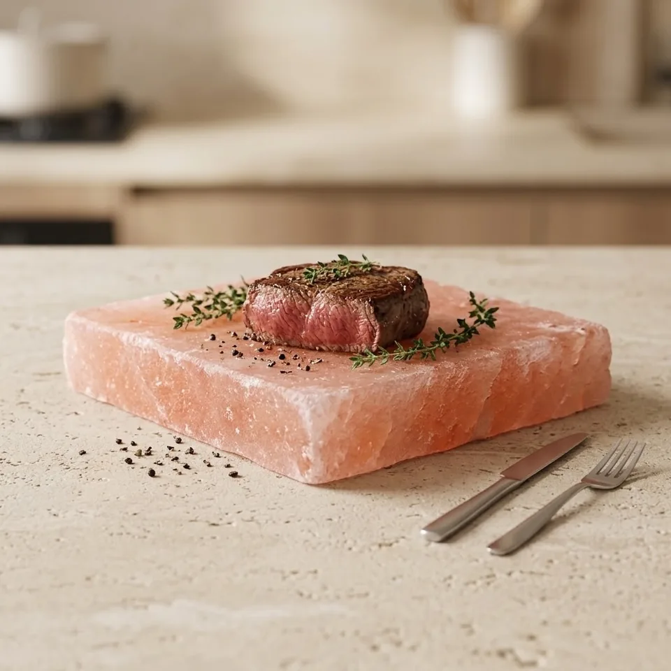 Himalayan Salt Cooking Plate – Square Slab (8"×8"×1") - View 3