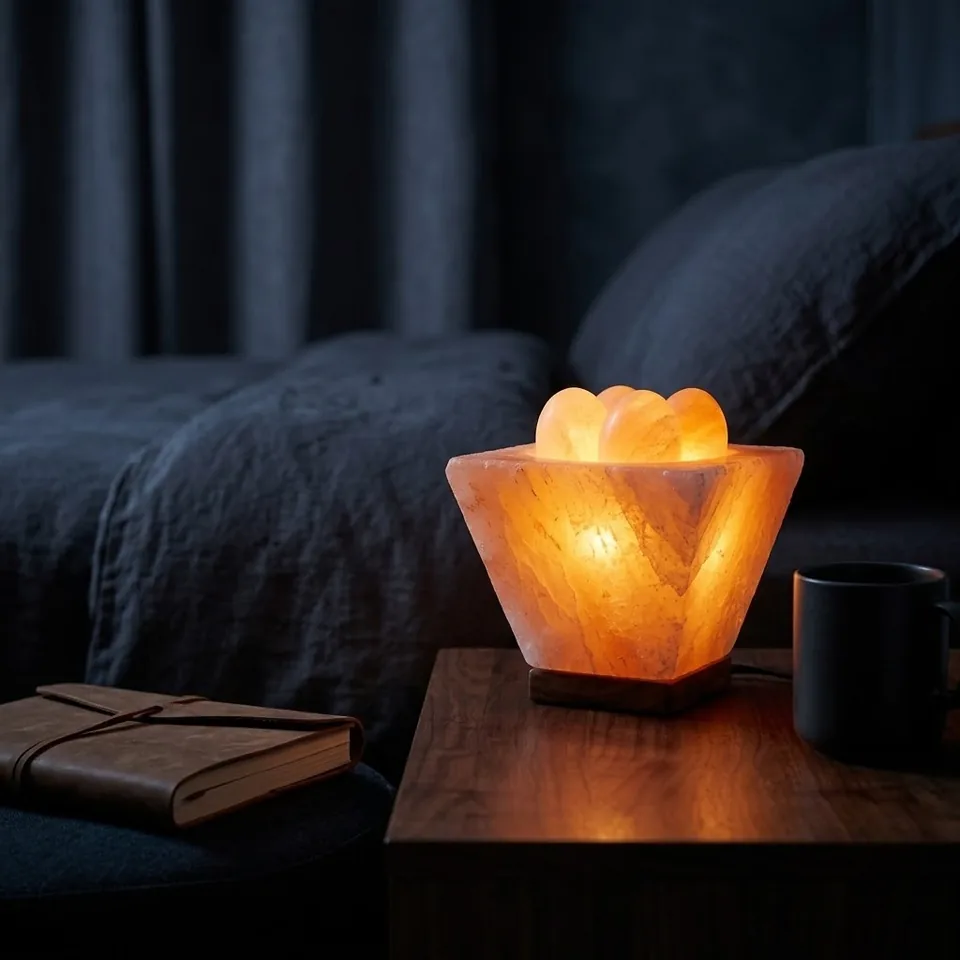 Himalayan Salt Fire Bowl – Cubic with Eggs - View 4