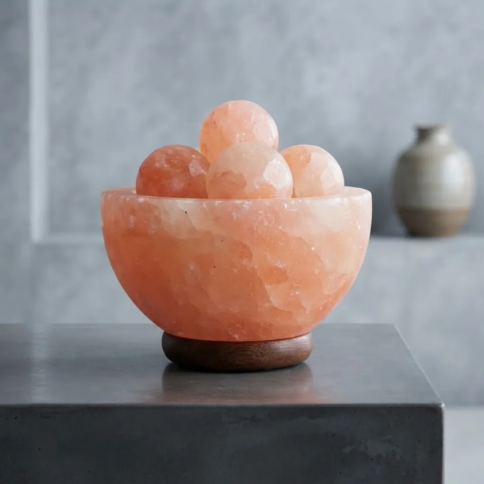 Himalayan Salt Fire Bowl – Round with Eggs - View 4
