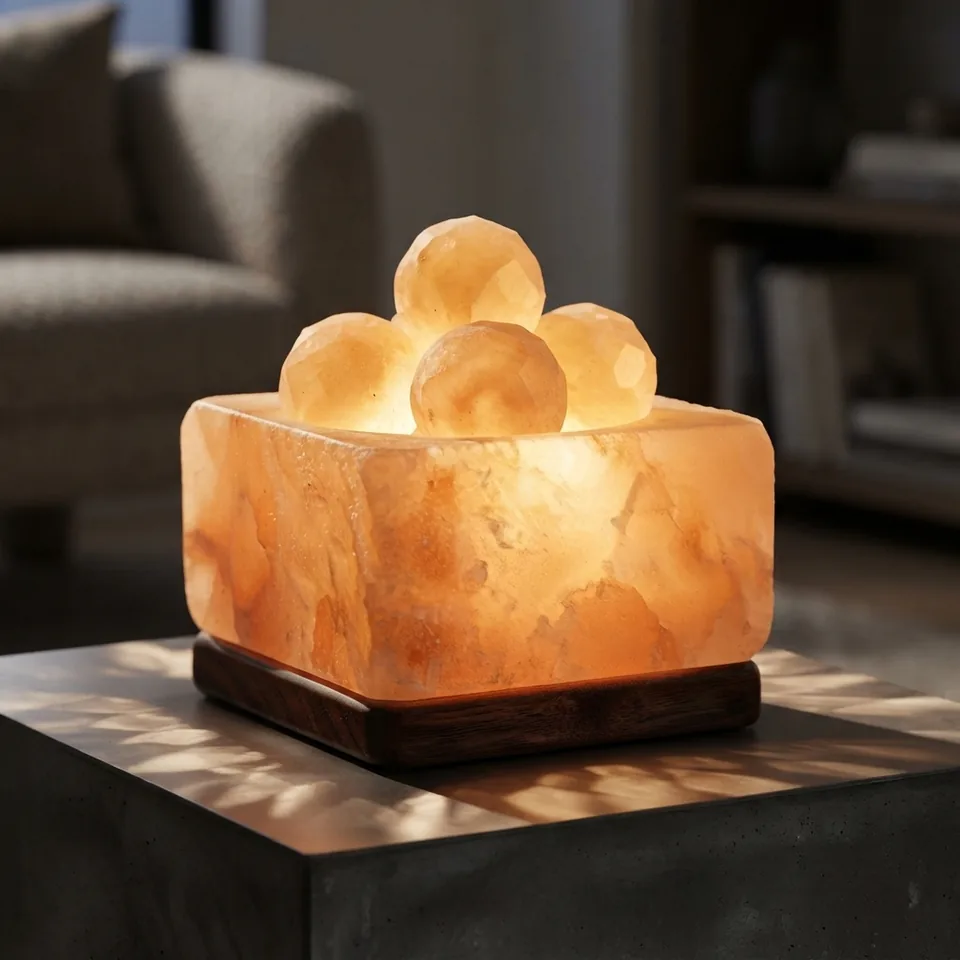 Himalayan Salt Fire Bowl – Square with Eggs - View 4