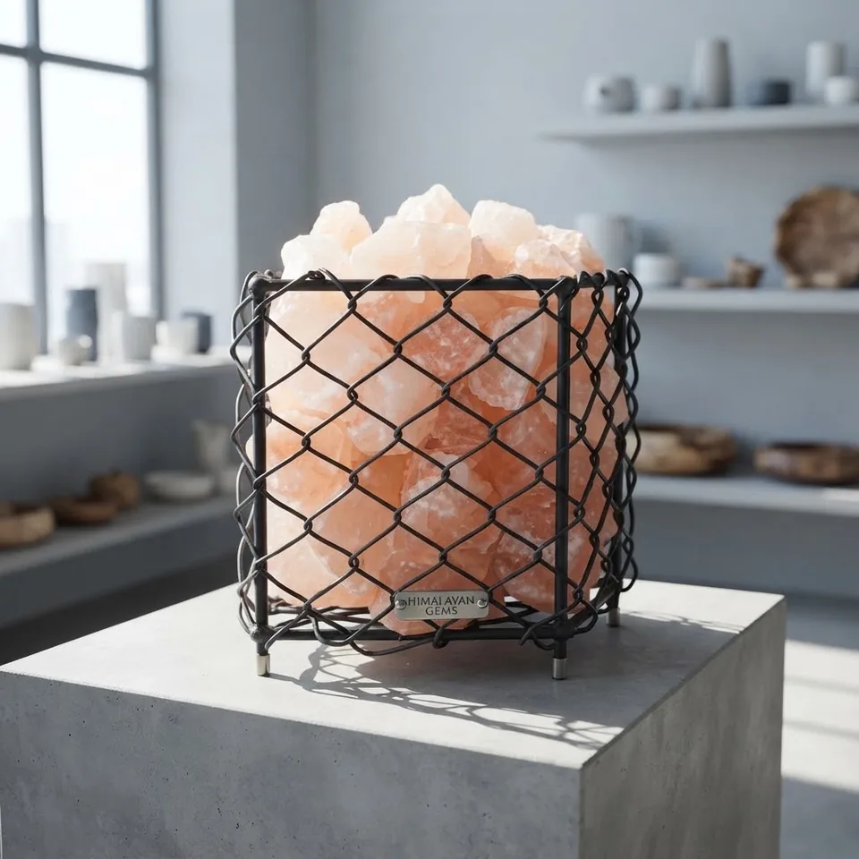 Himalayan Salt Fire Basket – Design #184 - PMFB-1410