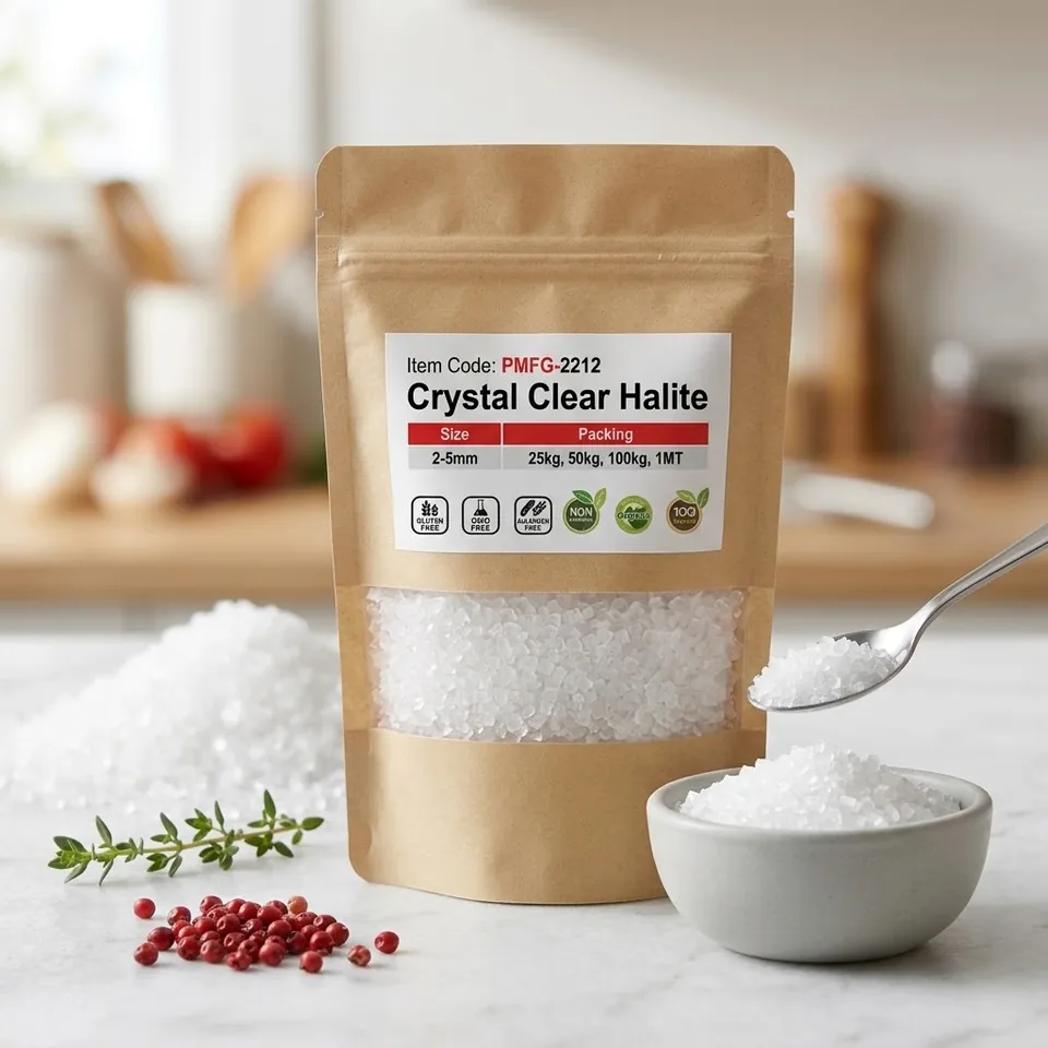 Edible Salt – Granules / Coarse – Crystal Clear Halite (2–5 mm) - View 4