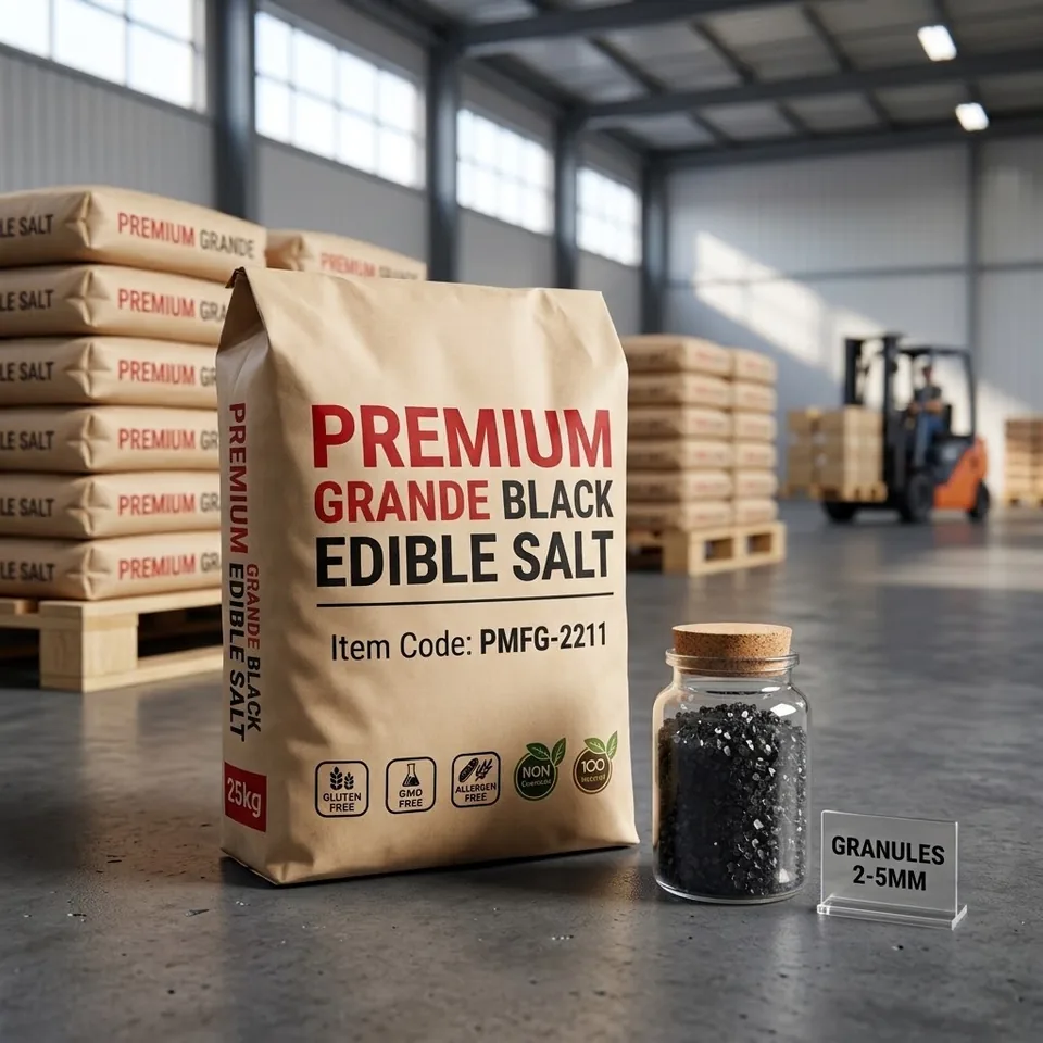 Edible Salt – Granules / Coarse – Black (2–5 mm) - Lifestyle View