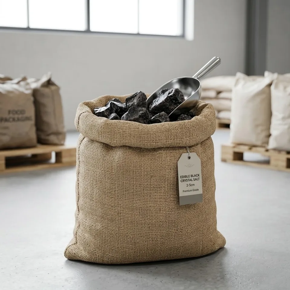 Edible Salt – Crystal Salt Chunks – Black (2–5 cm) - Lifestyle View