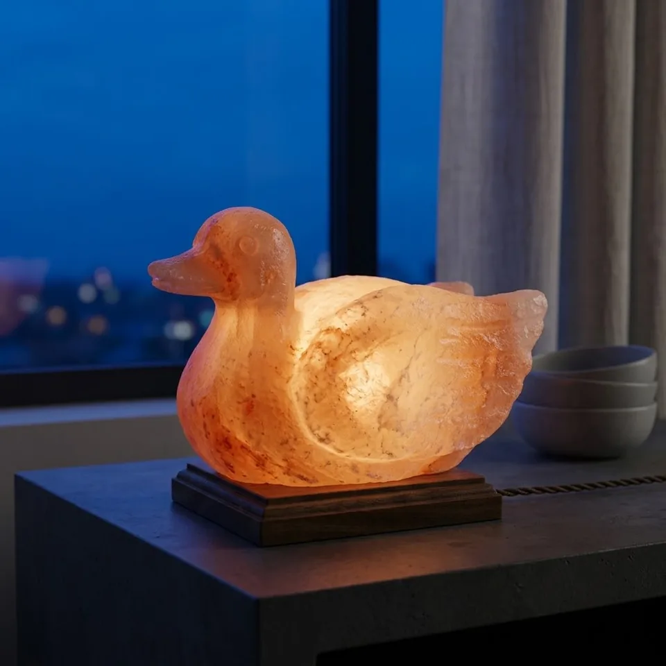 Figure Shape Salt Lamp – Duck (9"×7"×3"") - View 4