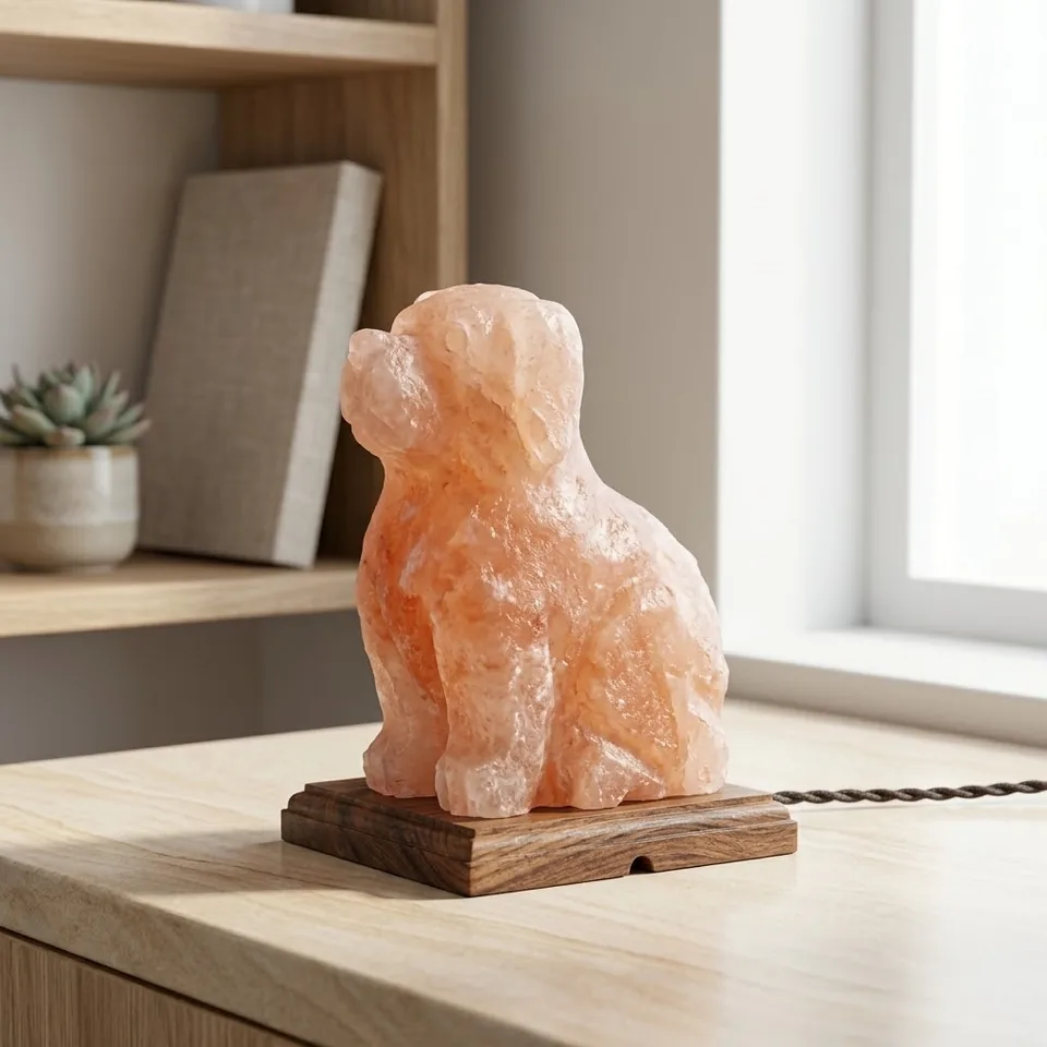 Figure Shape Salt Lamp – Dog - View 4