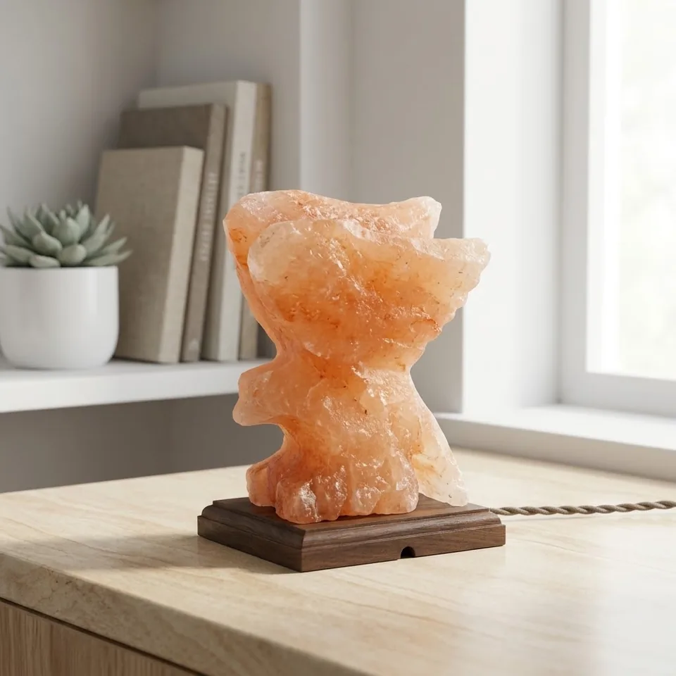 Figure Shape Salt Lamp – Flying Bird - Day Lifestyle