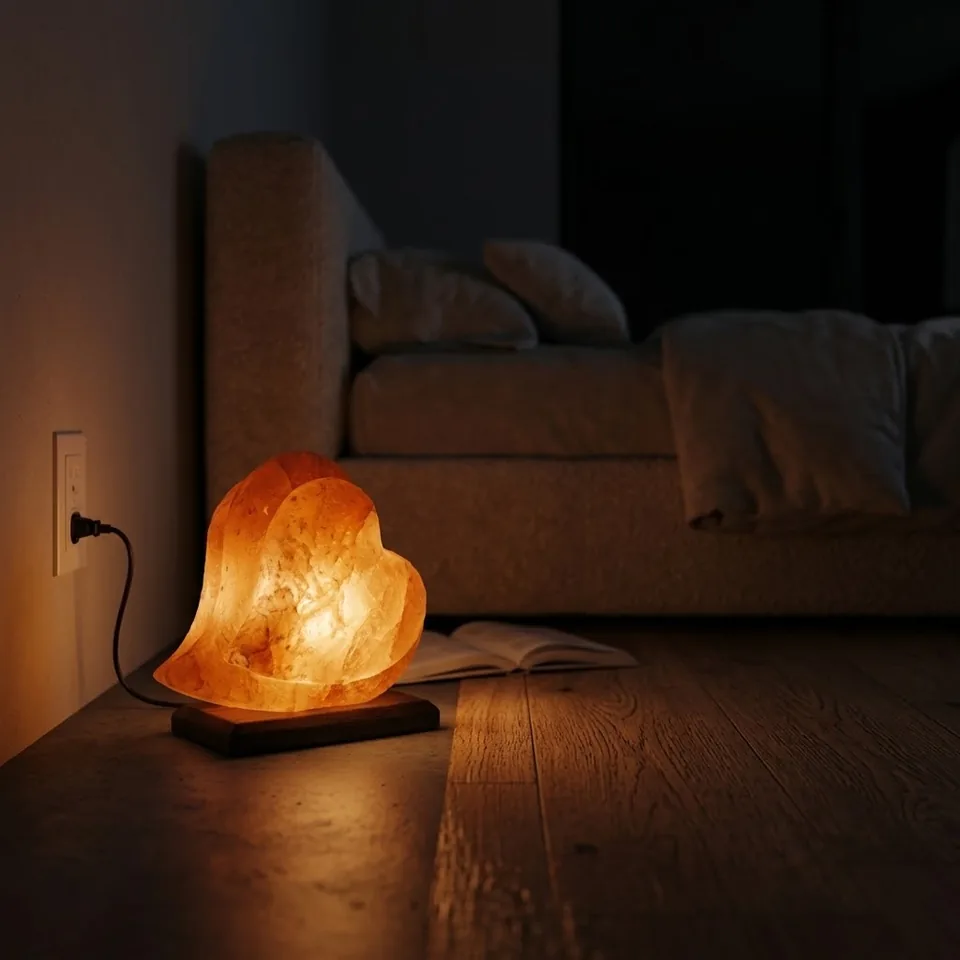 Figure Shape Salt Lamp – Dual Heart