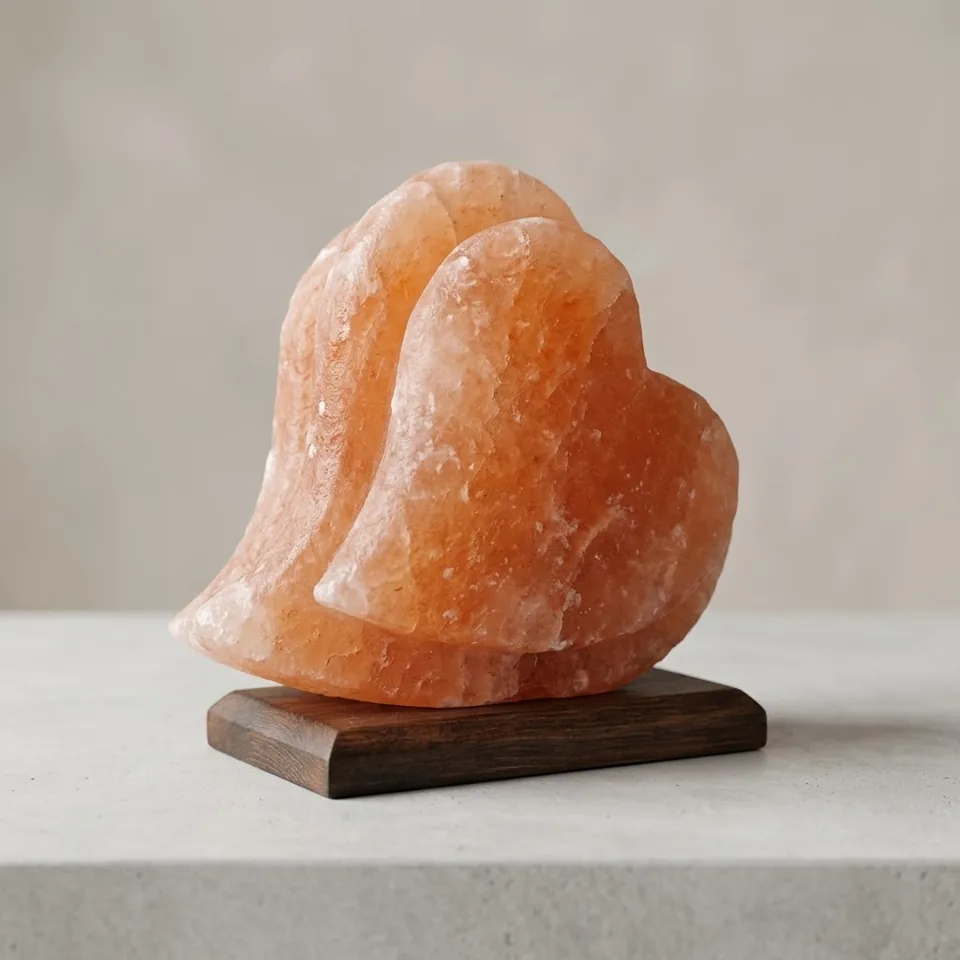 Figure Shape Salt Lamp – Dual Heart - View 4