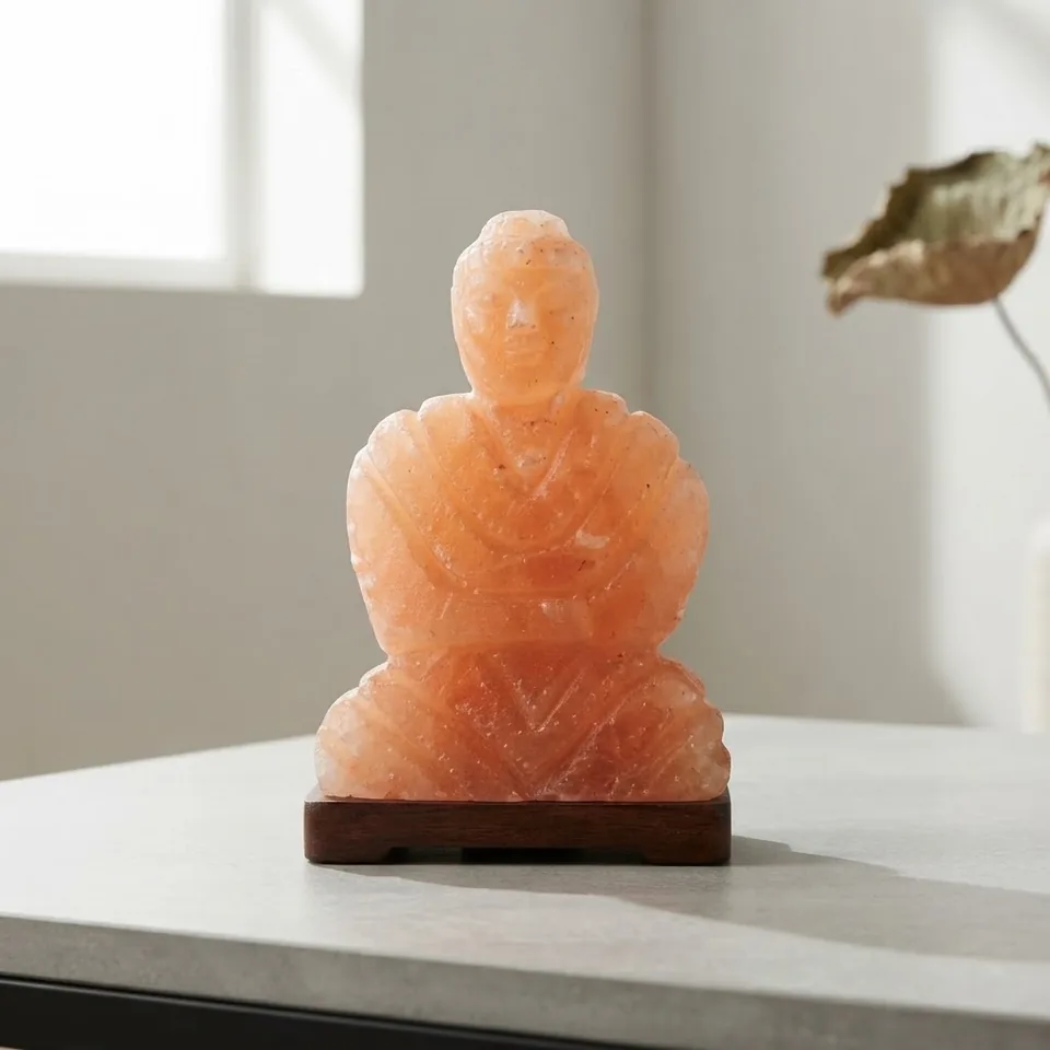 Figure Shape Salt Lamp – Buddha - View 4