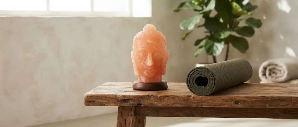 Figure Shape Salt Lamp – Buddha Head - View 4