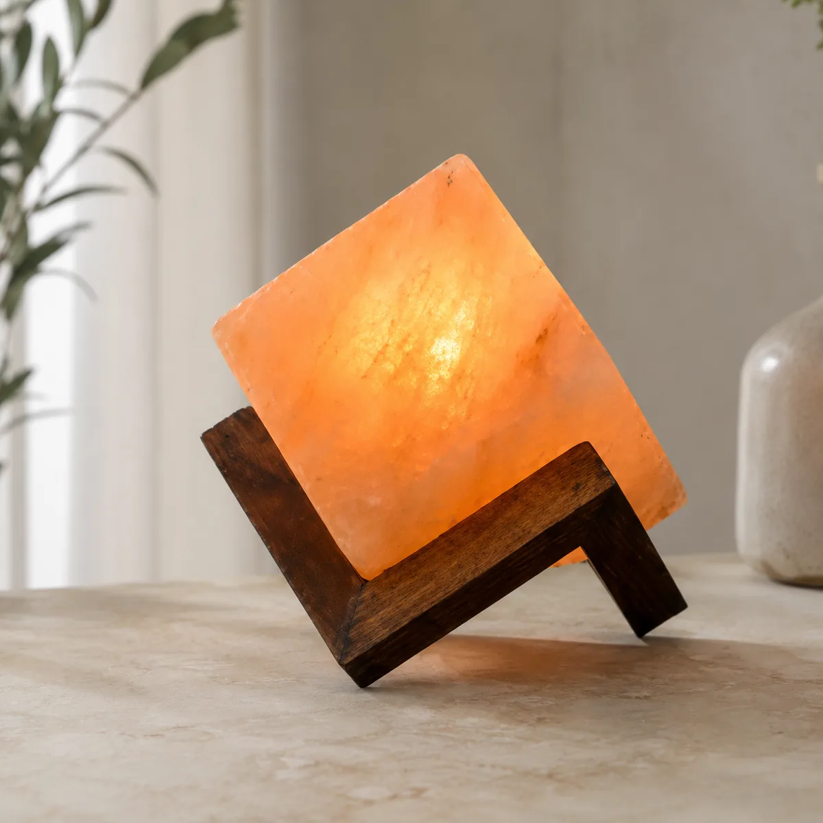 Geometrical Shape Salt Lamp – Cubic - View 4