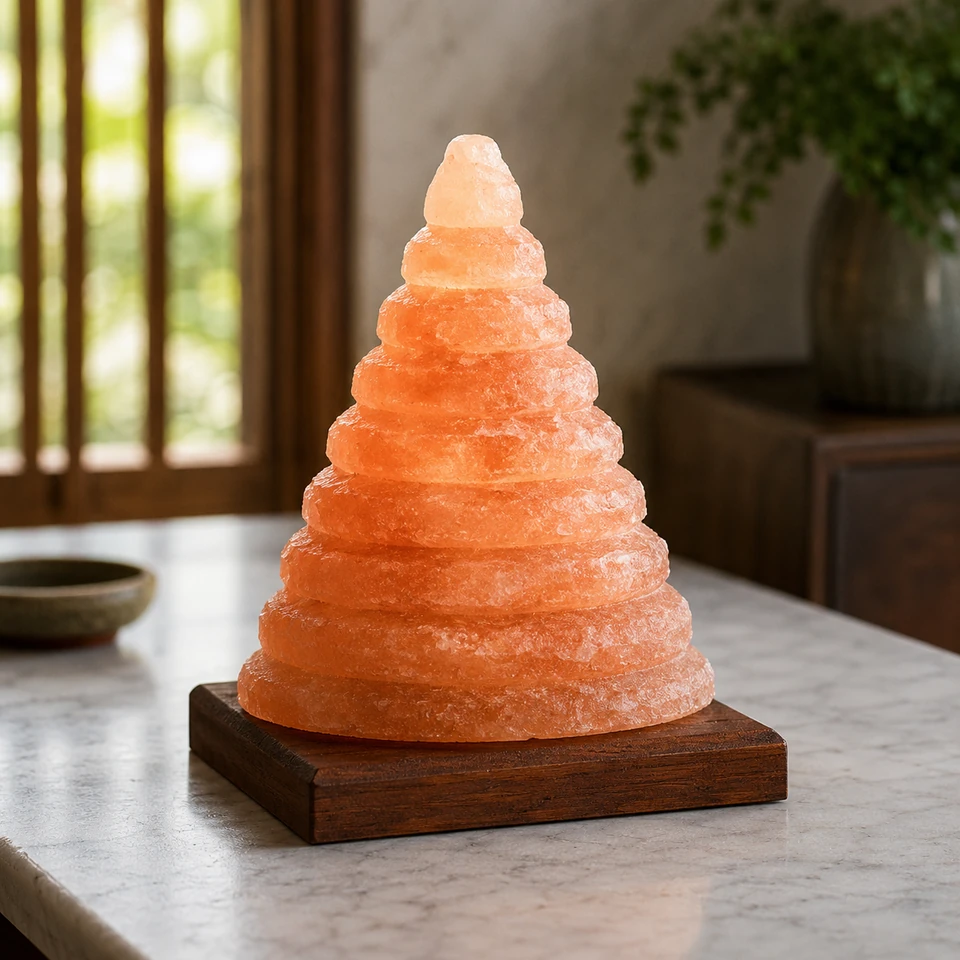 Geometrical Shape Lamp - Crafted Pyramid - View 4