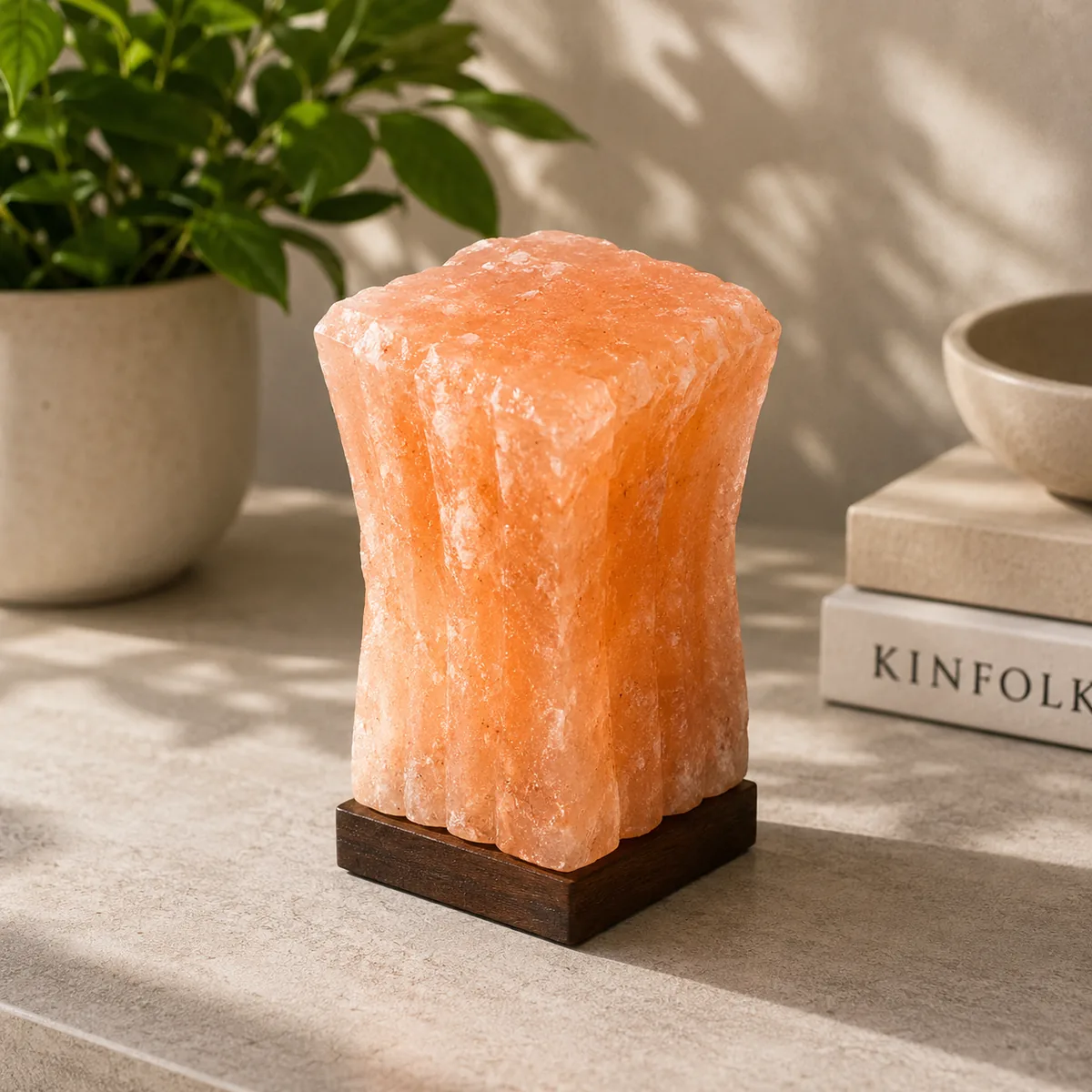 Geometrical Shape Salt Lamp – Piller - View 4