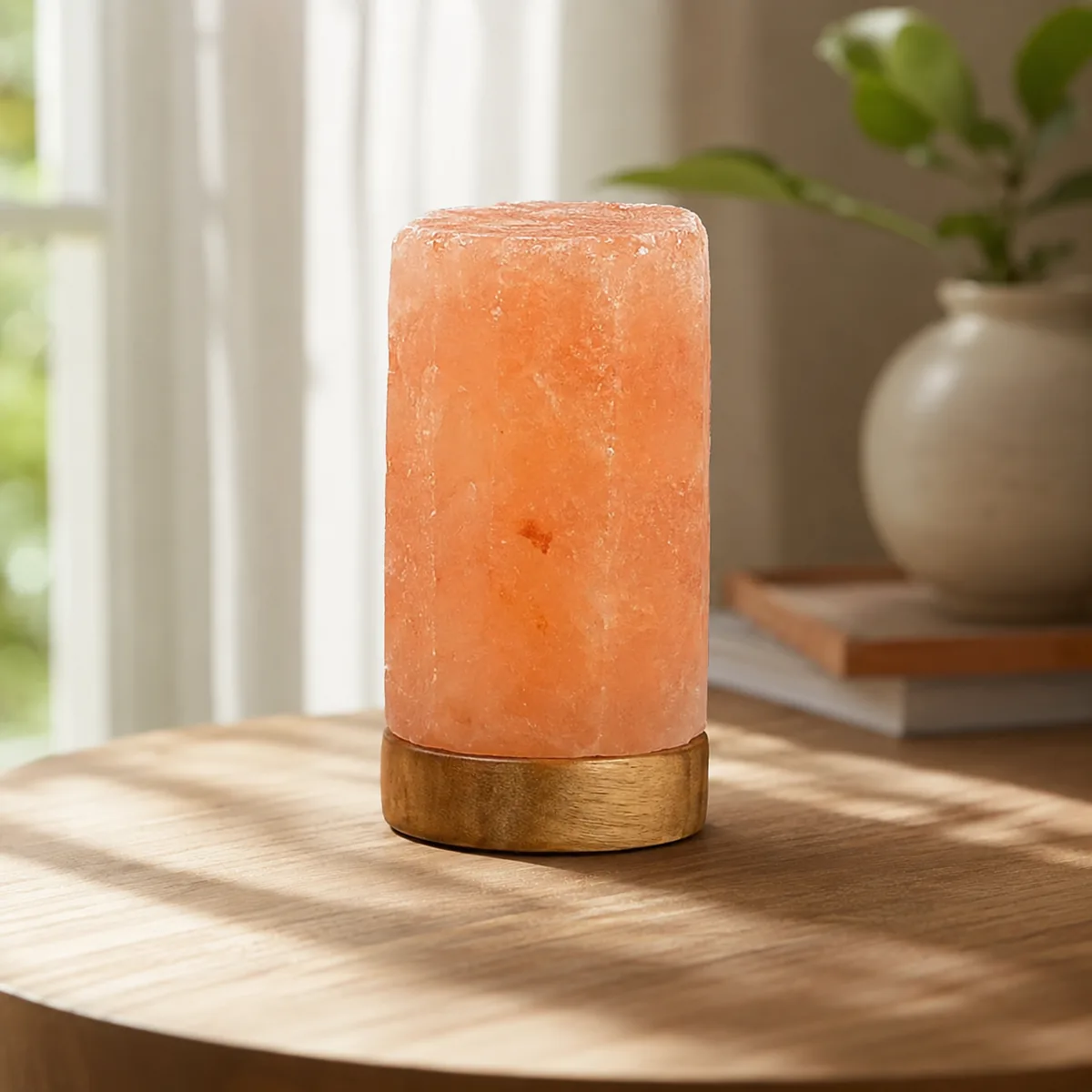 Geometrical Shape Salt Lamp – Hexagonal - View 4