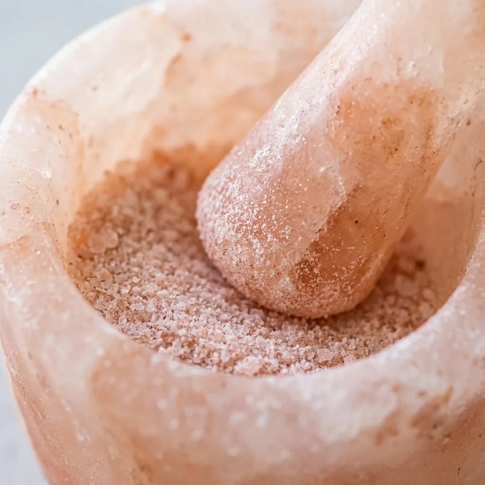 Himalayan Salt Kitchen – Mortar & Pestle (Rustic Raw Base) - View 3