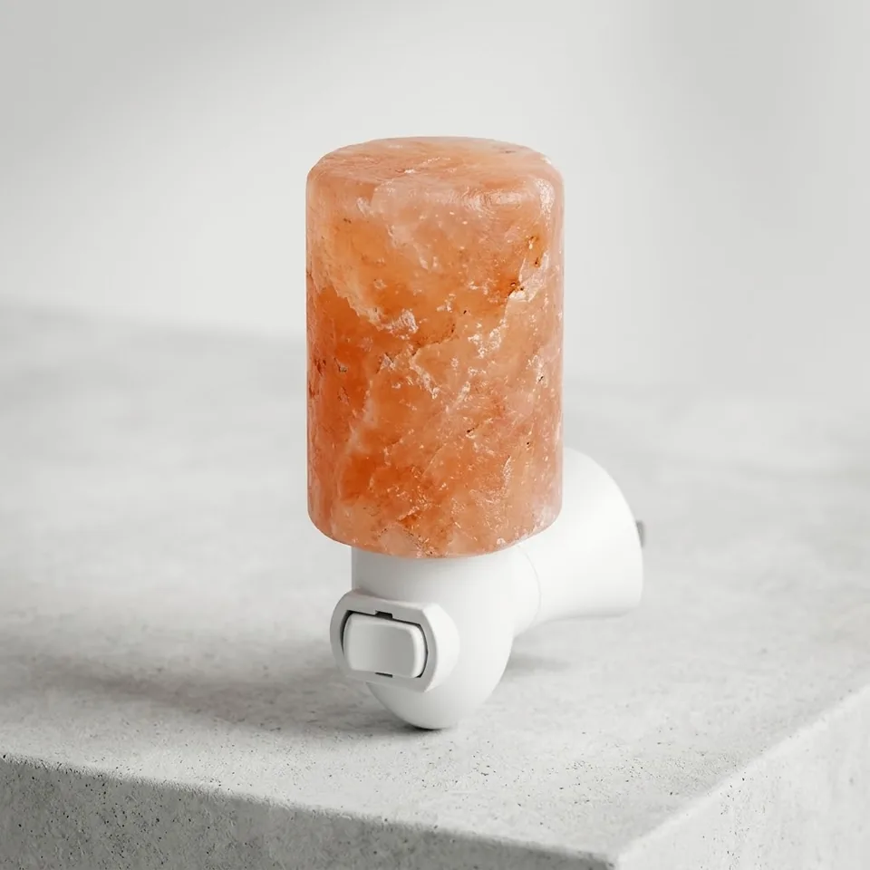 Night Light Salt Lamp – Cylinder - View 4