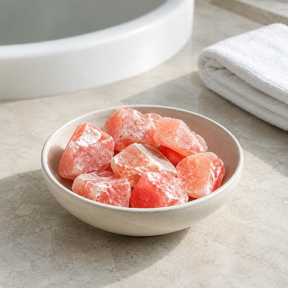 Bath, Beauty and Spa – Natural Crystal Salt Chunks (2–5 cm) - Lifestyle View