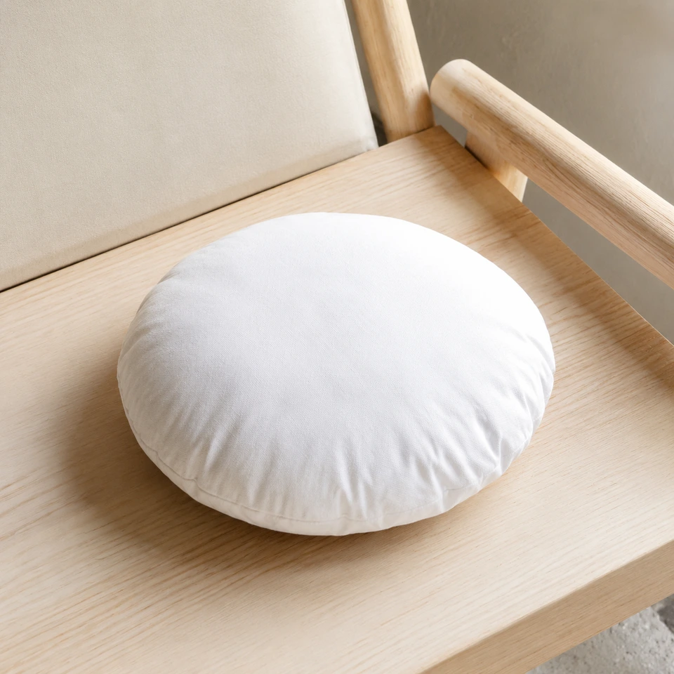 Bath, Beauty and Spa – Cotton Cushion - Round - Lifestyle View