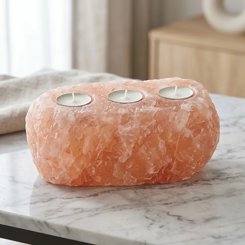 Salt T-Light Candle Holder – Natural (3,4&5-Hole) - PMTL-1553