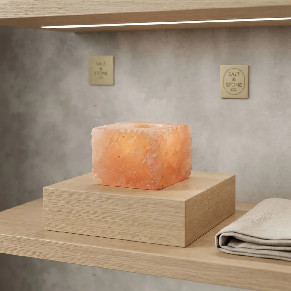 Salt T-Light Candle Holder – Square (1-Hole) - PMTL-1554