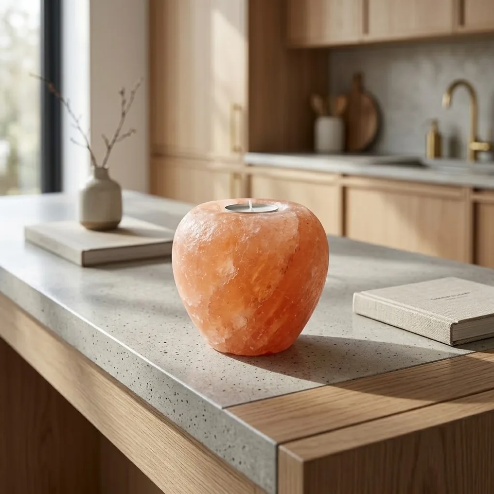 Salt T-Light Candle Holder – Apple - View 3