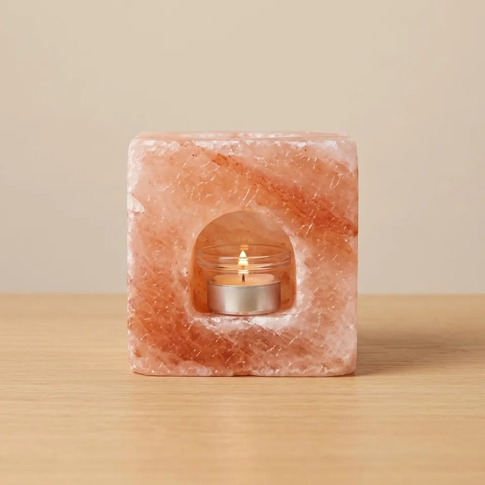 Salt T-Light Candle Holder – Square - View 4