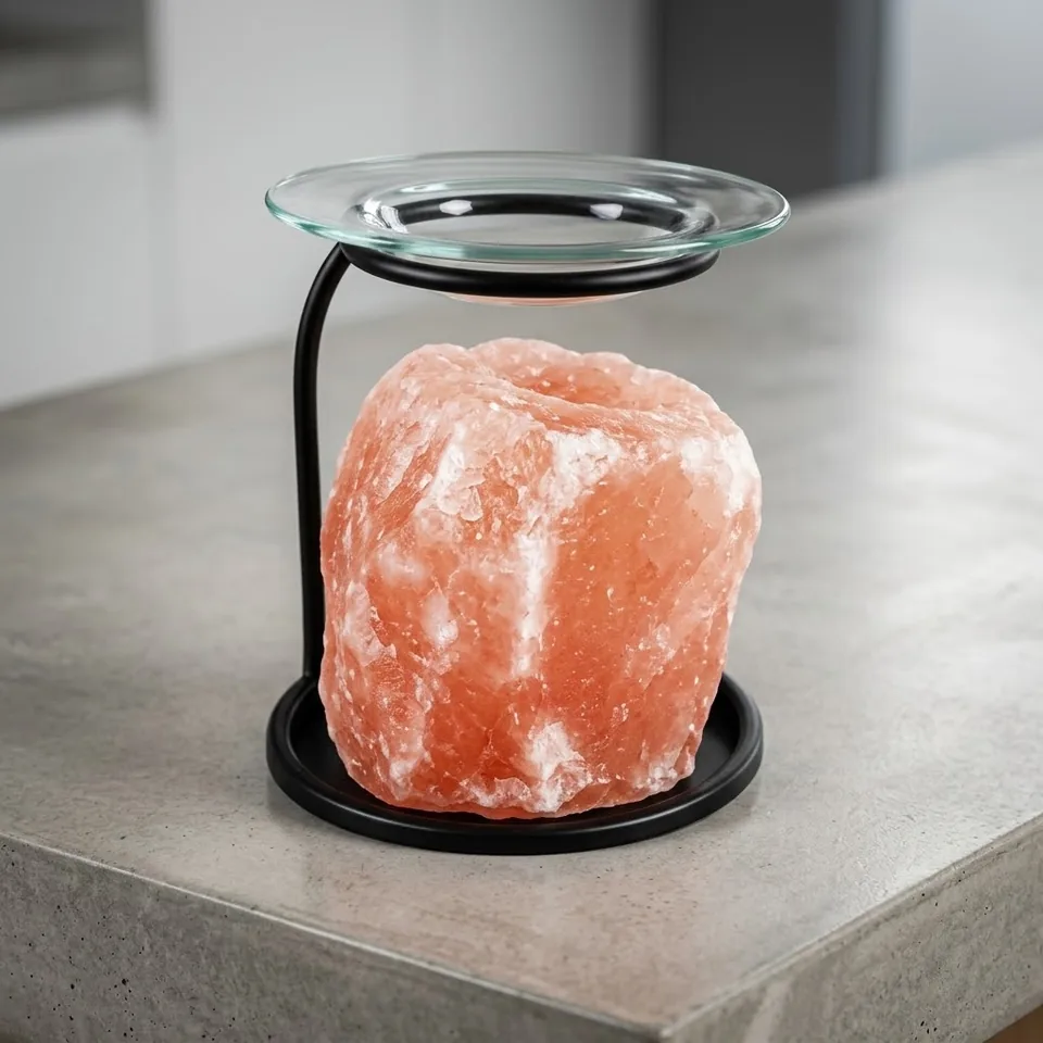 Salt T-Light Candle Holder – Natural Salt Oil Burner - View 4