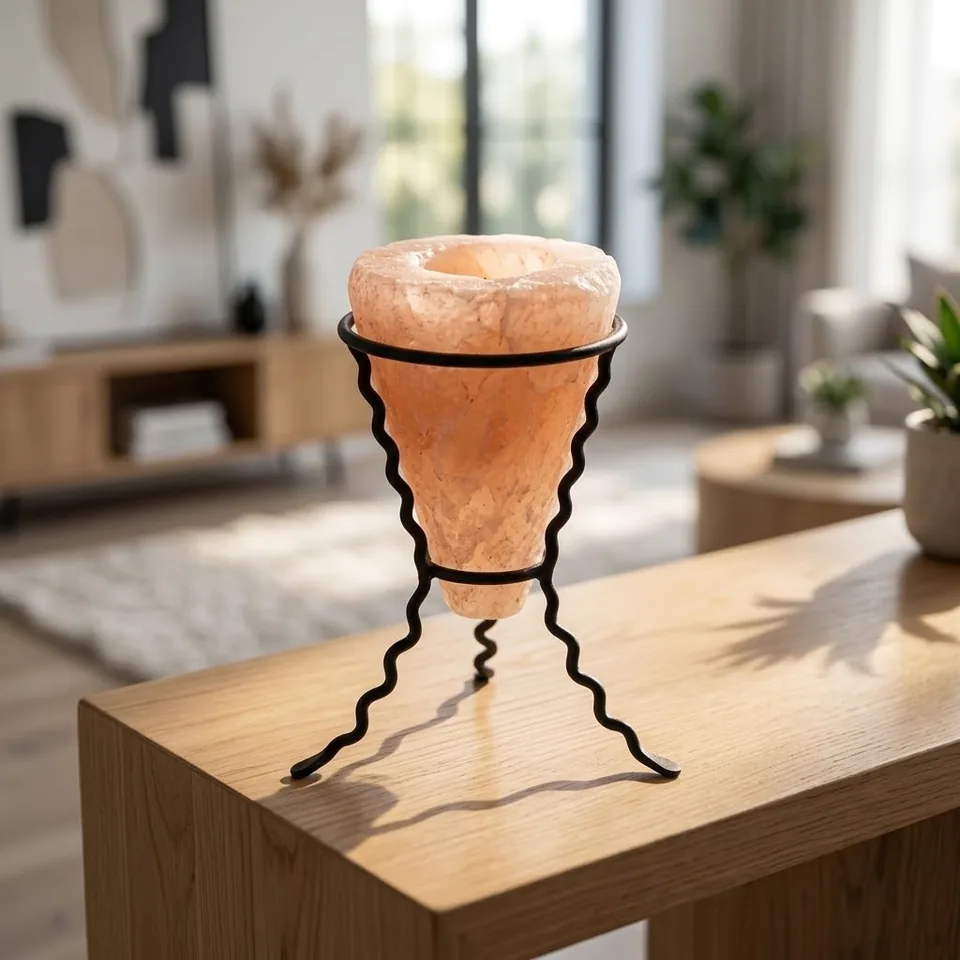 Salt T-Light Candle Holder – Iron Stand #D (4"×4"×5" , 1.5 kg , 12 pcs) (PMTL-1565) - View 3