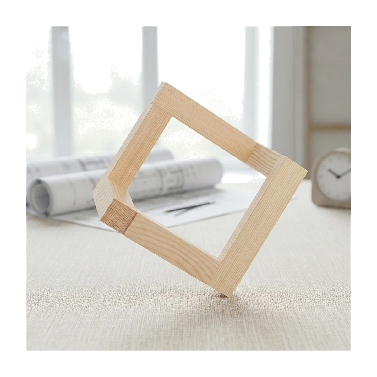 Wooden Base – Square Frame Base (RG134) - View 3