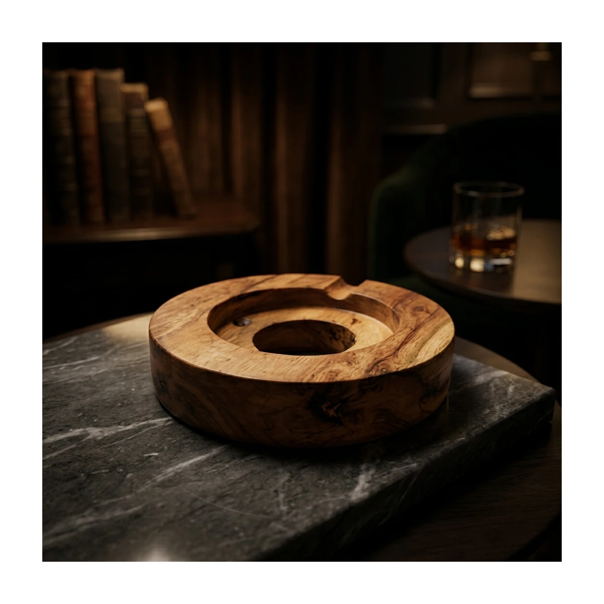 Wooden Base – Solid Round Block Base (RG137) - View 3
