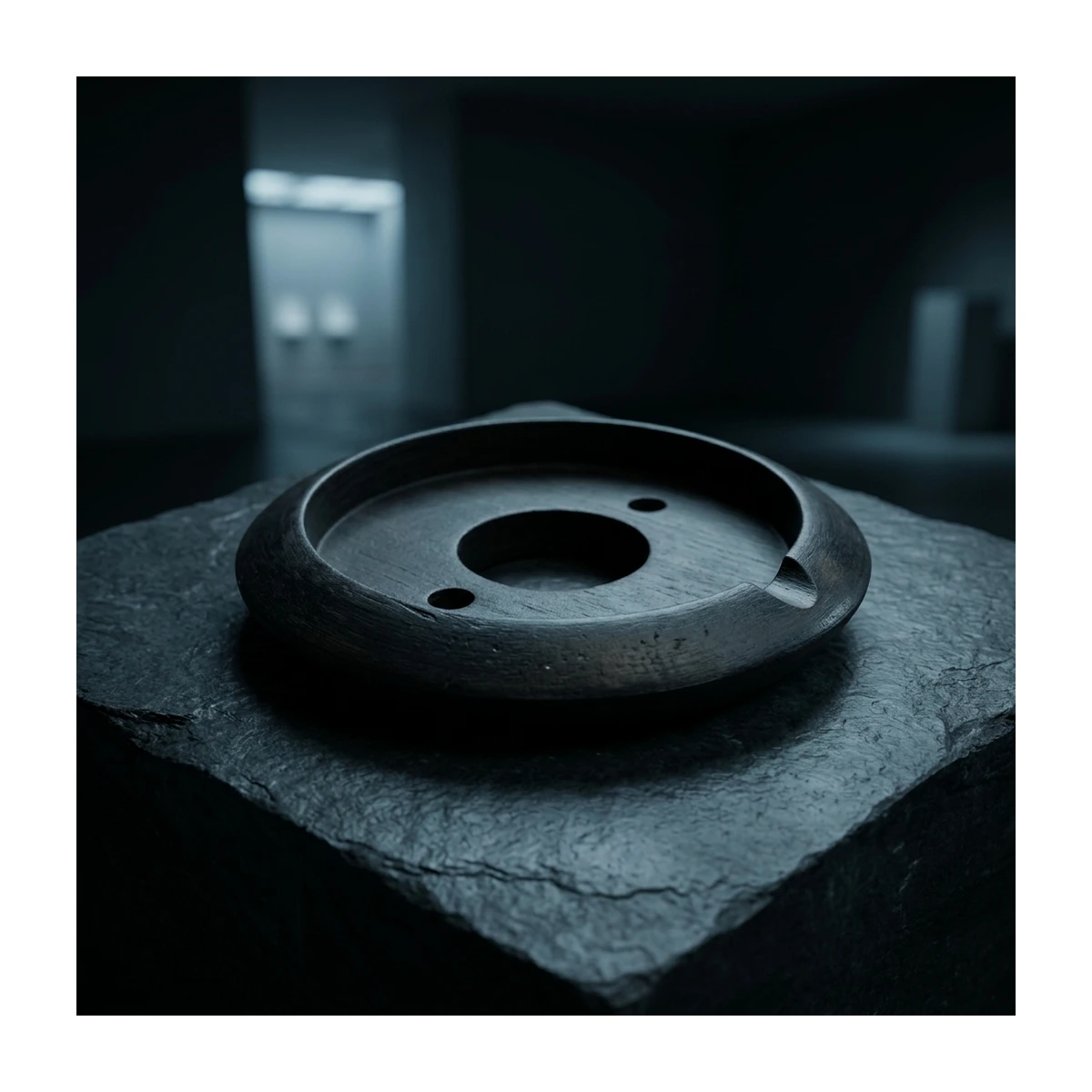 Wooden Base – Beveled Black Round Base (RG139) - View 4