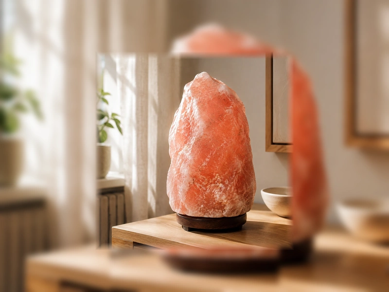 Natural Shape Salt Lamp — Pink